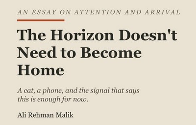 The horizon no longer ends at the windscreen, says Ali Rehman Malik